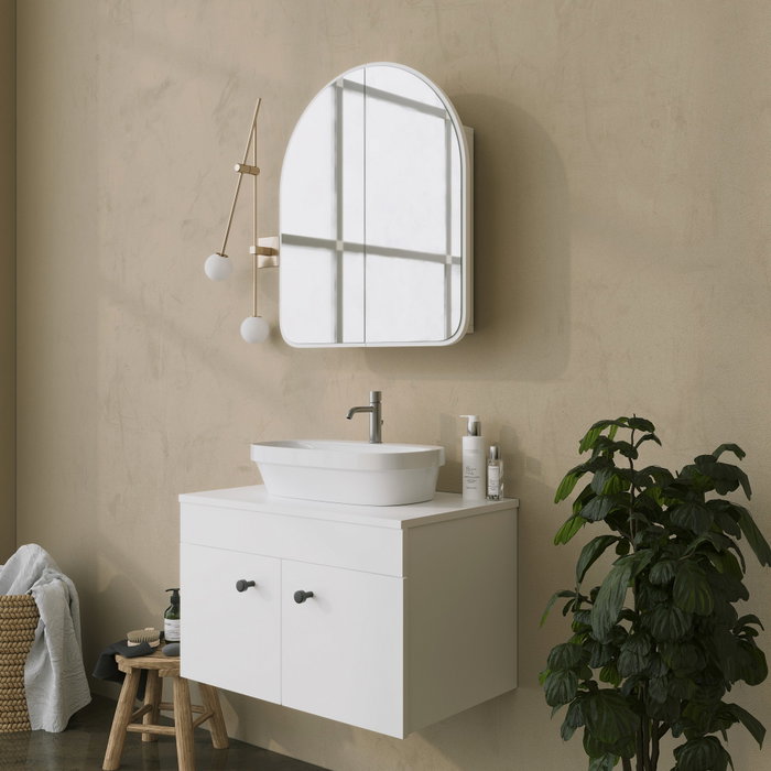 Hanah Home Mueble de Baño Hope - Blanco, 12x45x50 cm